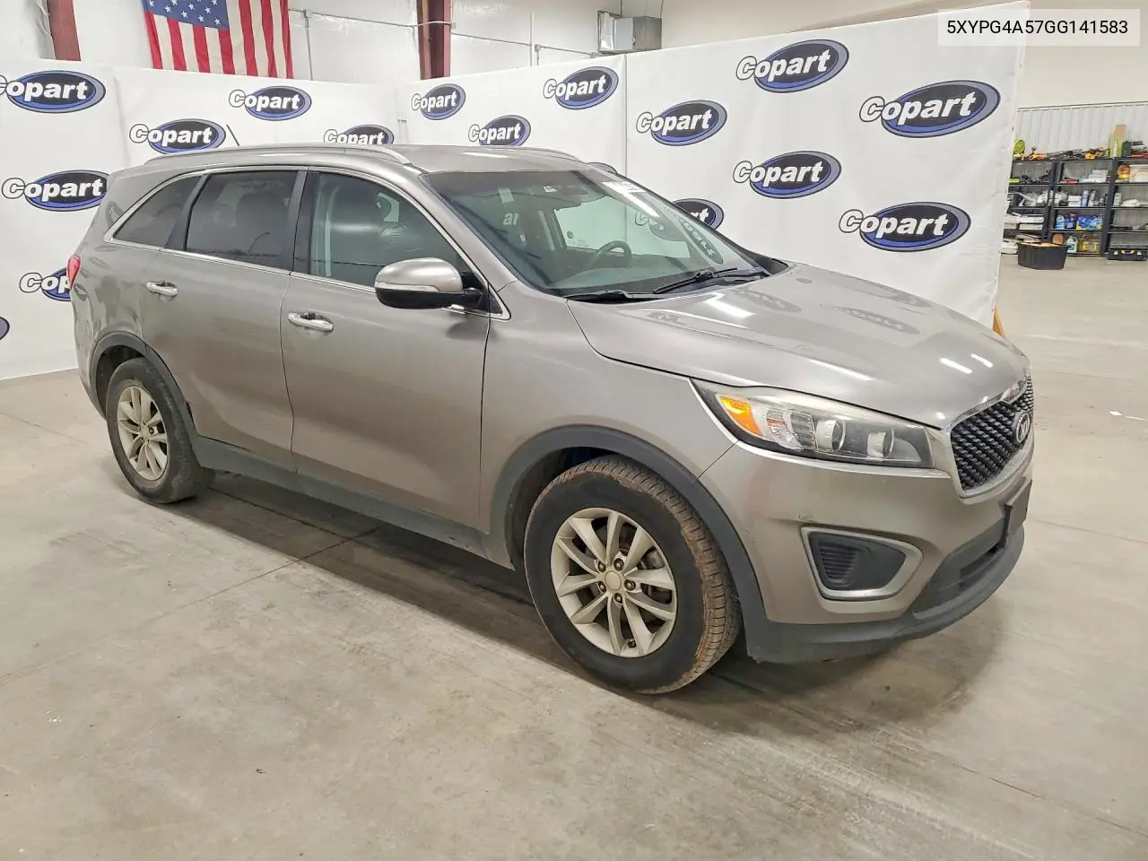 2016 Kia Sorento Lx V6 VIN: 5XYPG4A57GG141583 Lot: 56484476