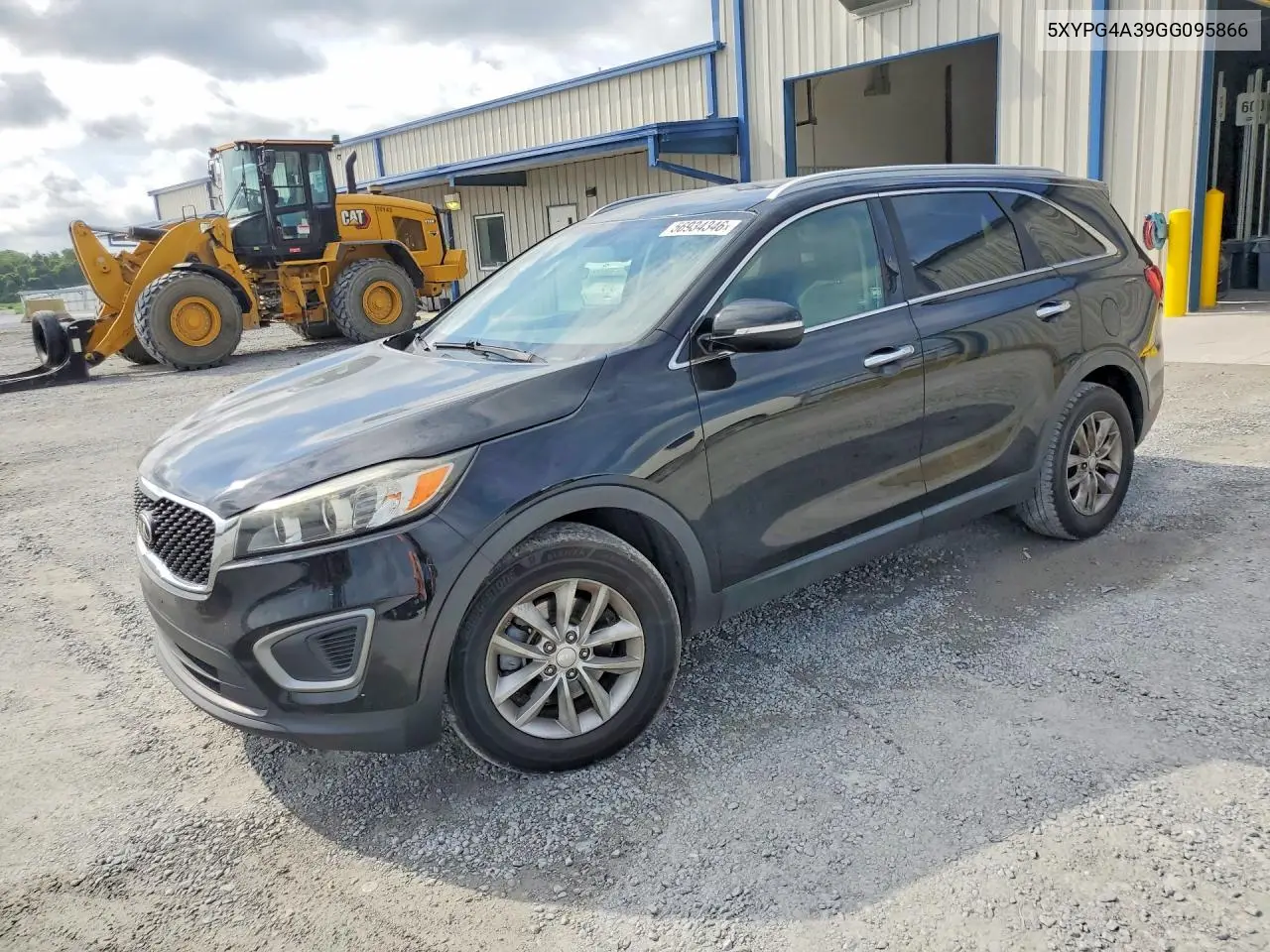 2016 Kia Sorento Lx VIN: 5XYPG4A39GG095866 Lot: 56934346