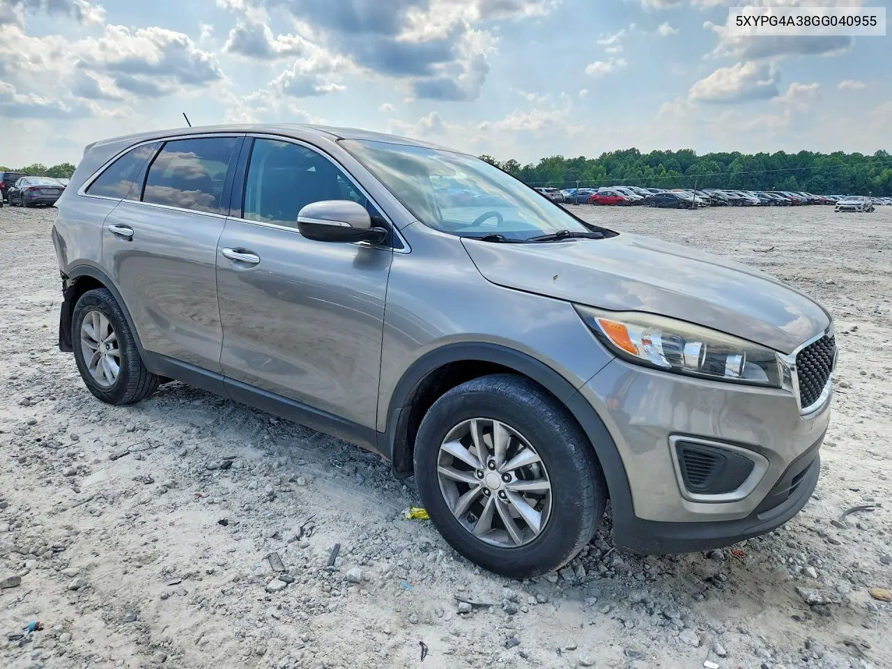 2016 Kia Sorento L VIN: 5XYPG4A38GG040955 Lot: 59196906