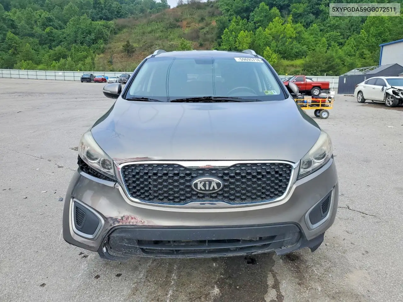 2016 Kia Sorento Lx V6 VIN: 5XYPGDA59GG072511 Lot: 59695716