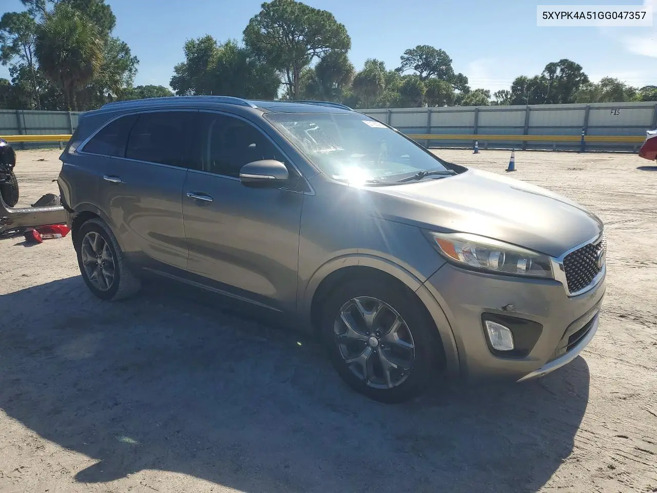 2016 Kia Sorento Sx V6 VIN: 5XYPK4A51GG047357 Lot: 60186526