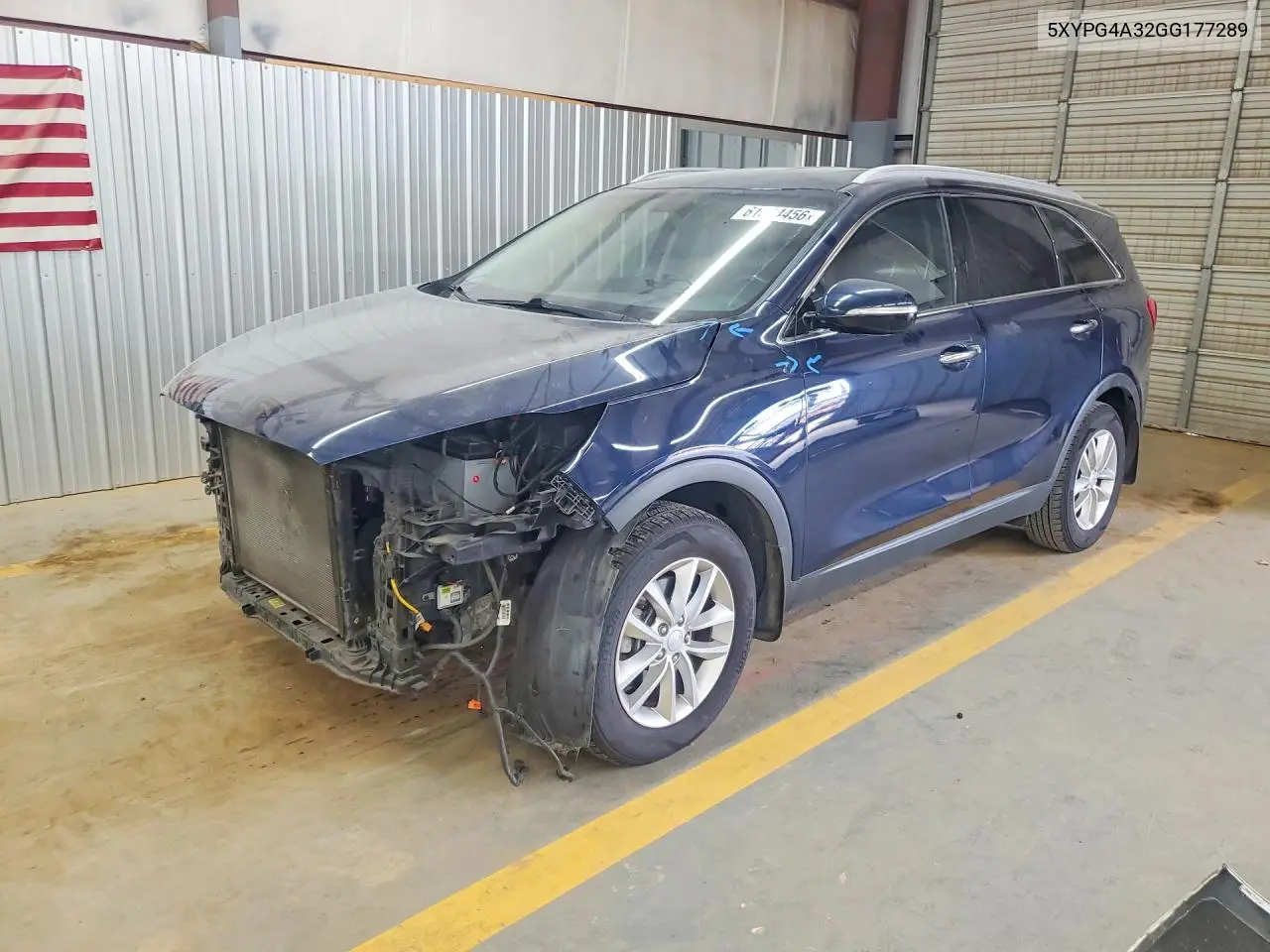 2016 Kia Sorento Lx VIN: 5XYPG4A32GG177289 Lot: 61304456