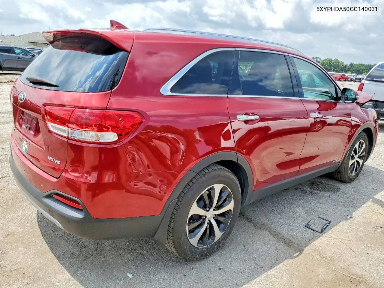 2016 Kia Sorento Ex VIN: 5XYPHDA50GG140031 Lot: 61623806