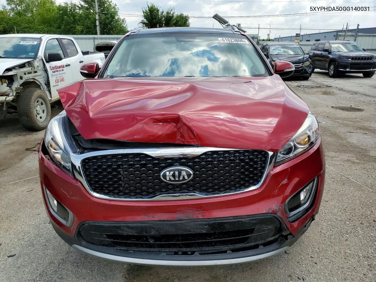 2016 Kia Sorento Ex VIN: 5XYPHDA50GG140031 Lot: 61623806
