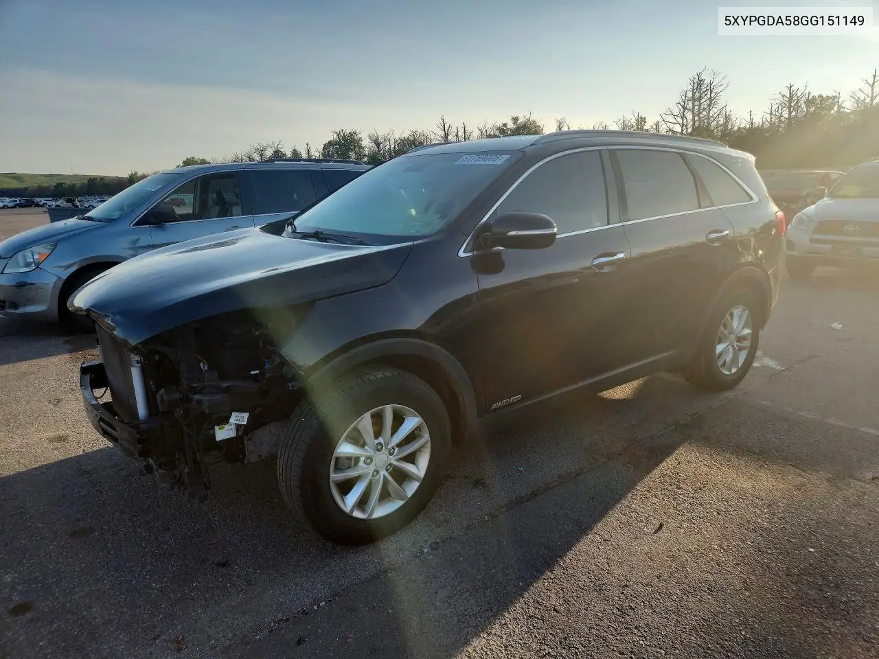 2016 Kia Sorento Lx V6 VIN: 5XYPGDA58GG151149 Lot: 61759006