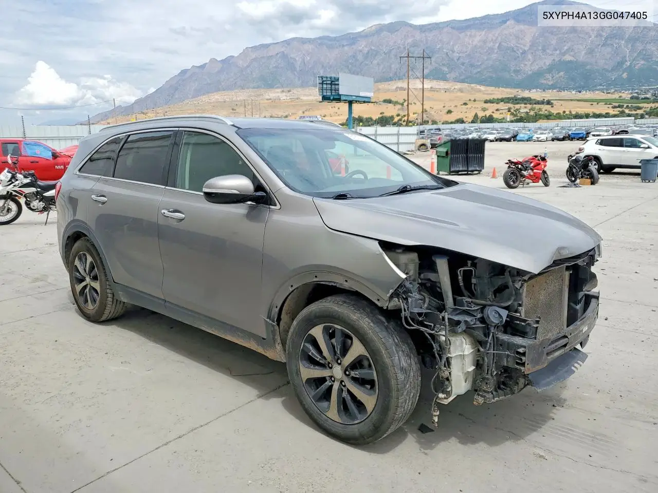 2016 Kia Sorento Ex VIN: 5XYPH4A13GG047405 Lot: 61871356