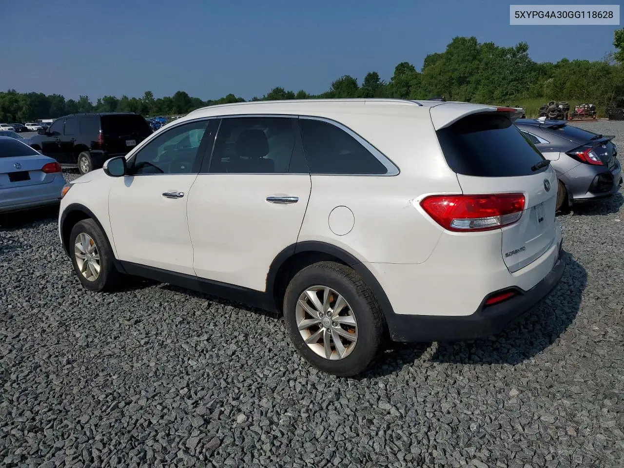 2016 Kia Sorento Lx VIN: 5XYPG4A30GG118628 Lot: 61911066