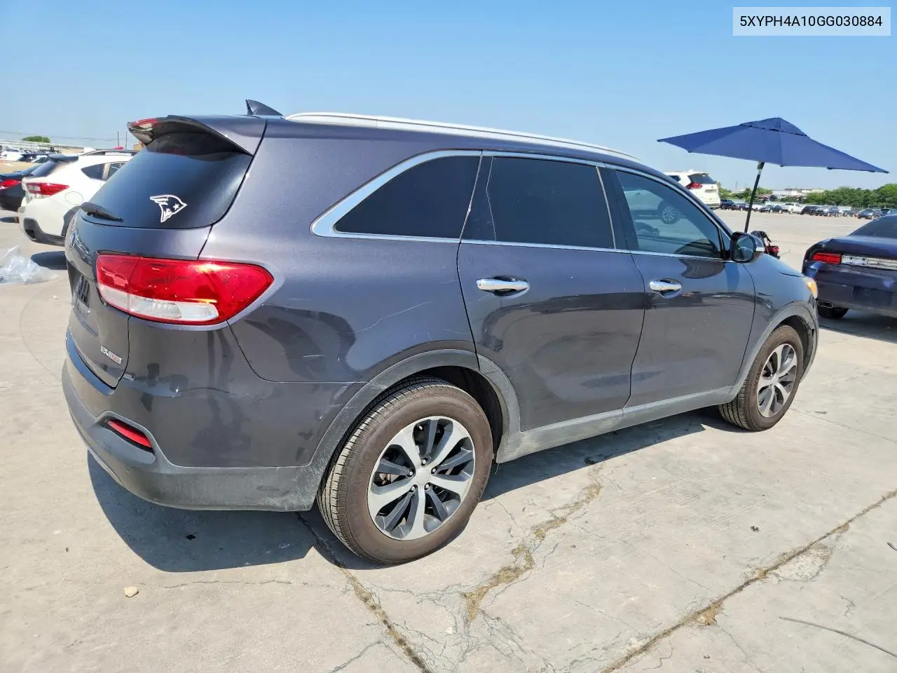 2016 Kia Sorento Ex VIN: 5XYPH4A10GG030884 Lot: 61927206