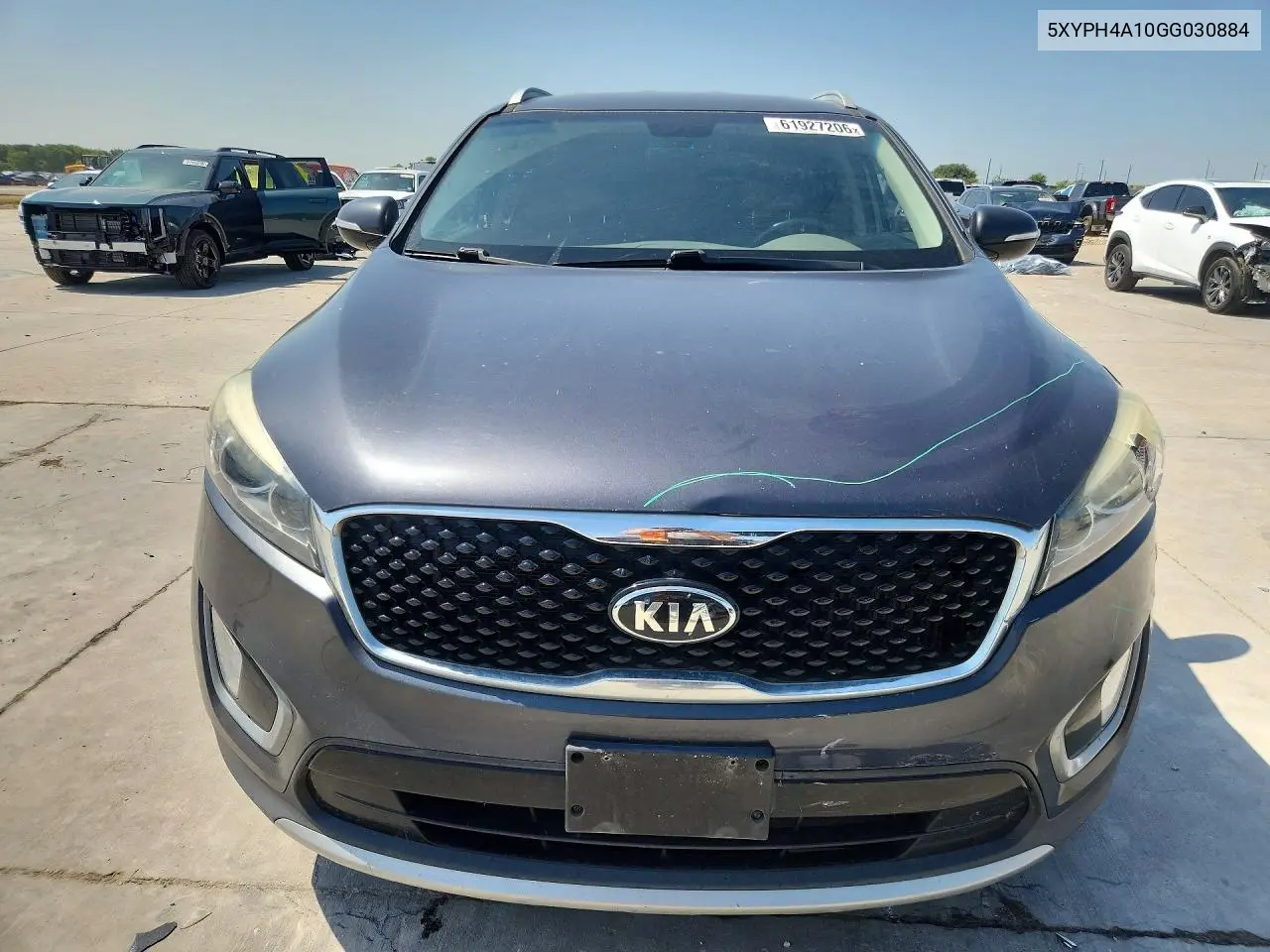 2016 Kia Sorento Ex VIN: 5XYPH4A10GG030884 Lot: 61927206