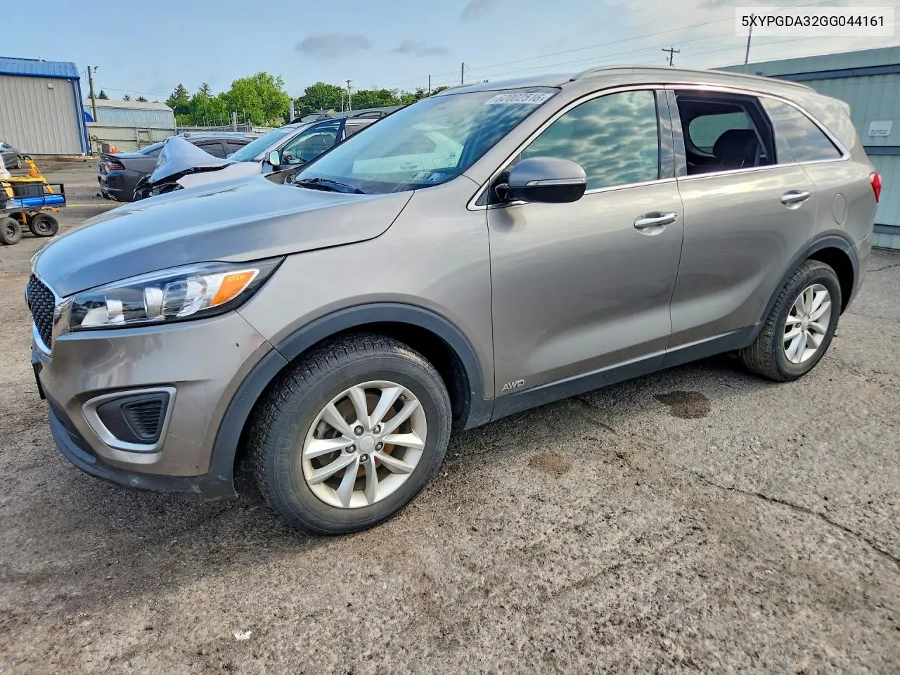 2016 Kia Sorento Lx VIN: 5XYPGDA32GG044161 Lot: 62002516