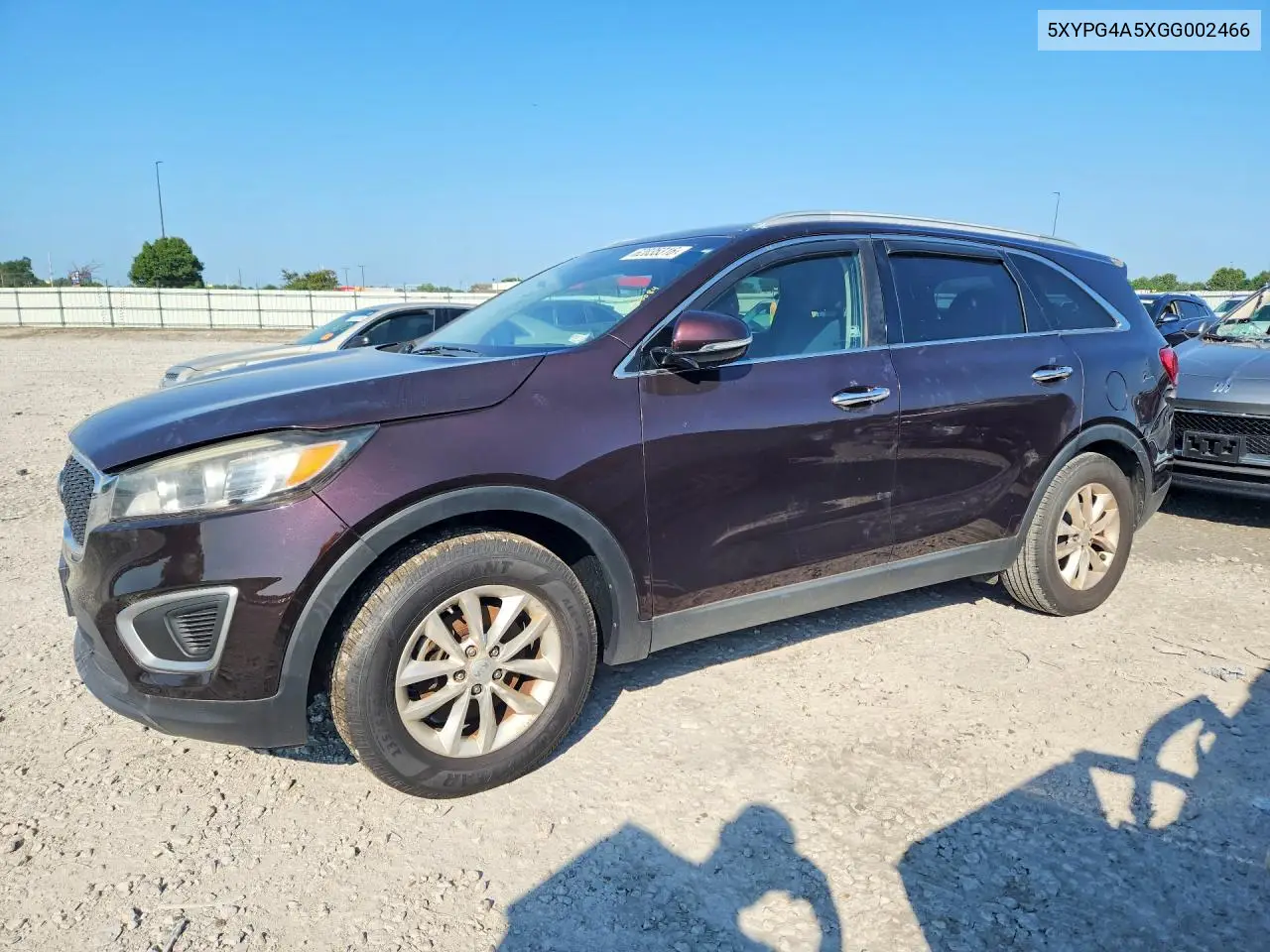 2016 Kia Sorento Lx V6 VIN: 5XYPG4A5XGG002466 Lot: 62035316