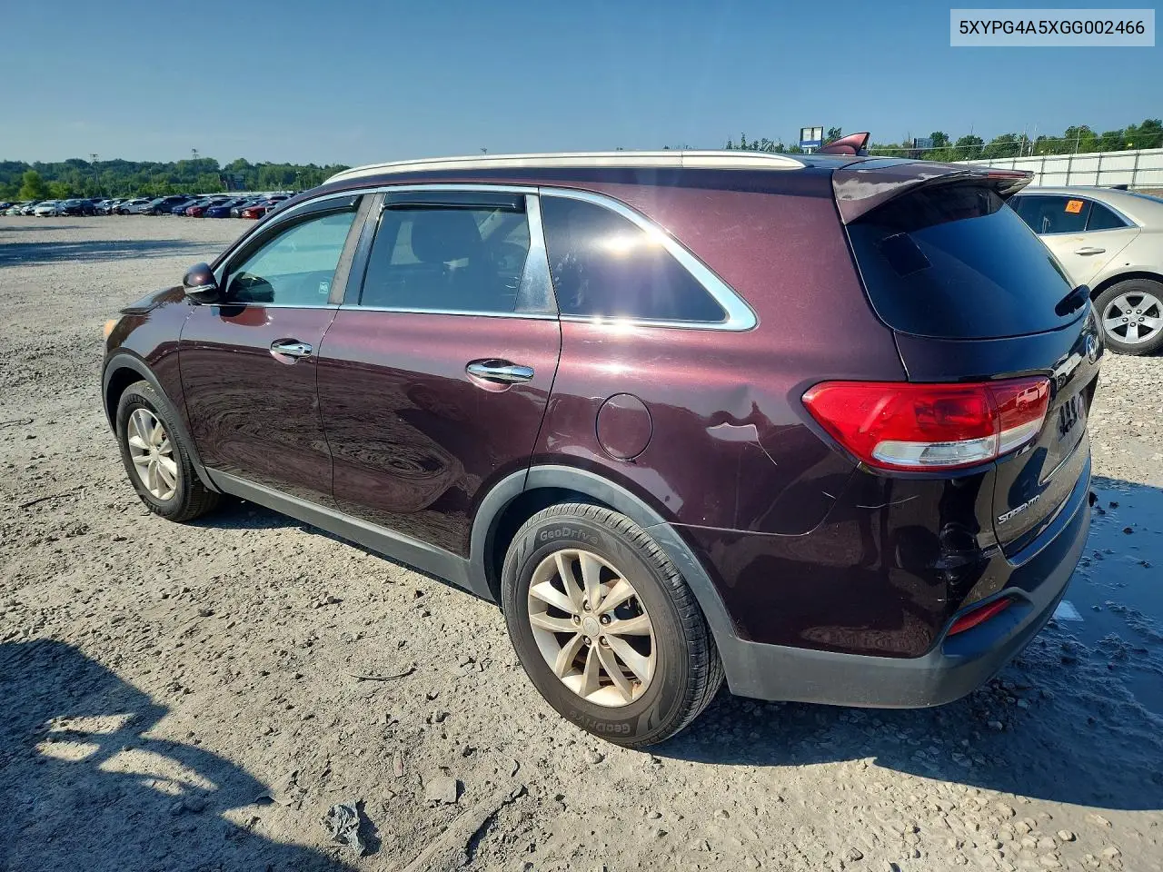 2016 Kia Sorento Lx V6 VIN: 5XYPG4A5XGG002466 Lot: 62035316