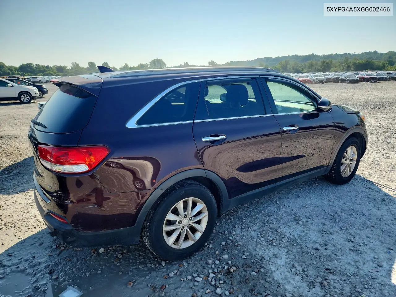 2016 Kia Sorento Lx V6 VIN: 5XYPG4A5XGG002466 Lot: 62035316