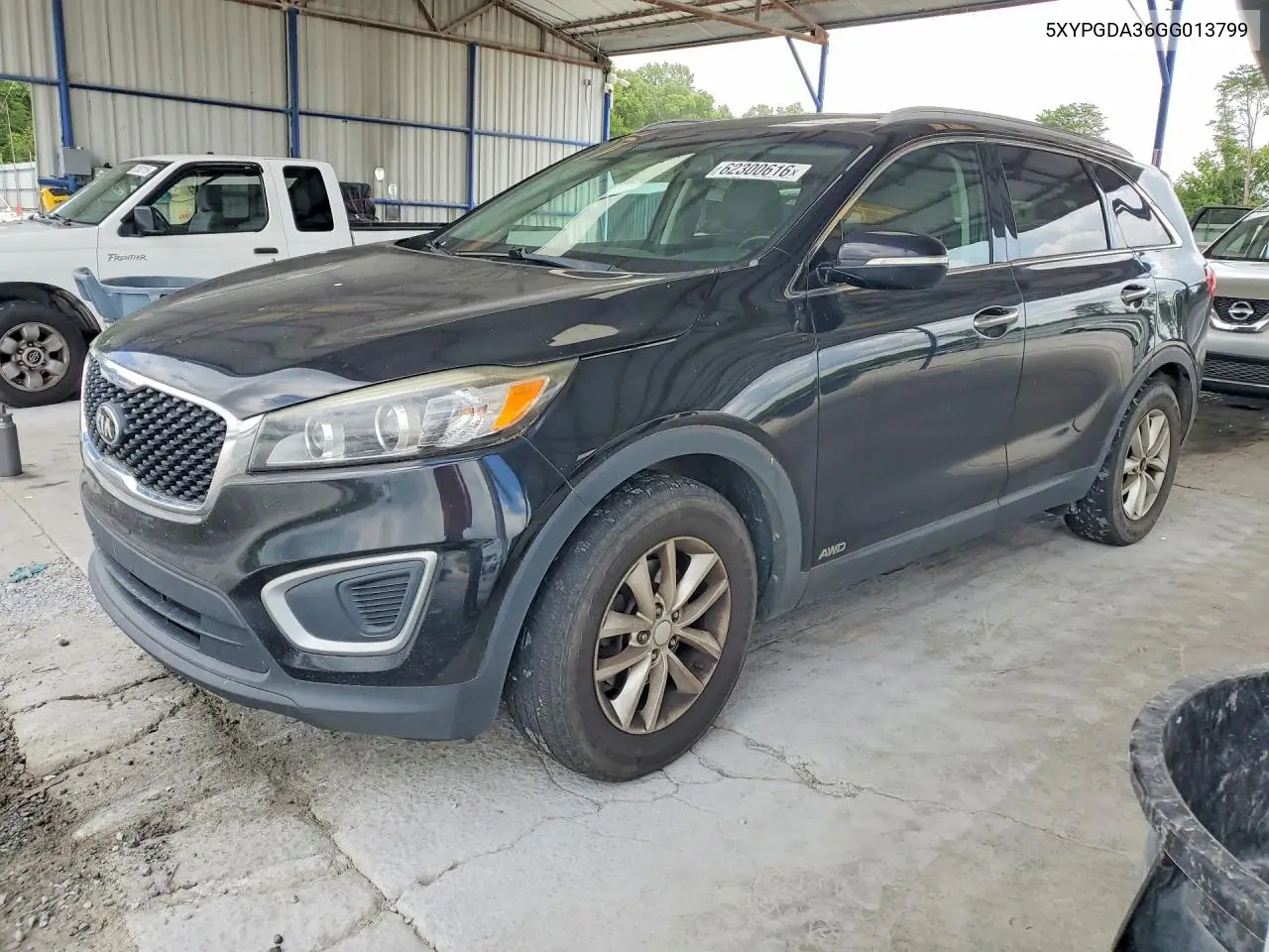 2016 Kia Sorento Lx VIN: 5XYPGDA36GG013799 Lot: 62300616