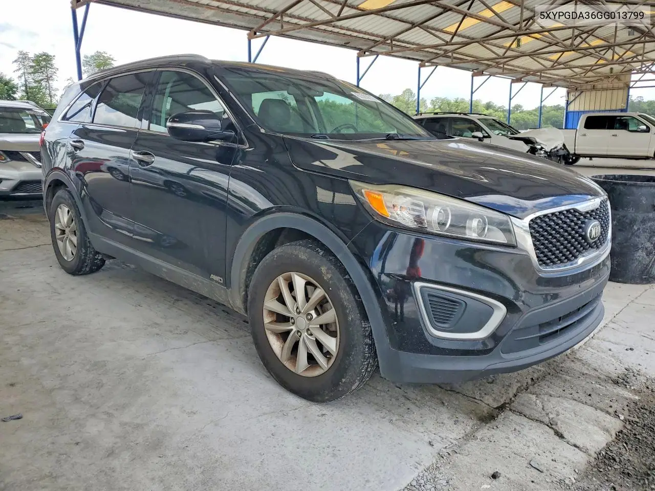 2016 Kia Sorento Lx VIN: 5XYPGDA36GG013799 Lot: 62300616