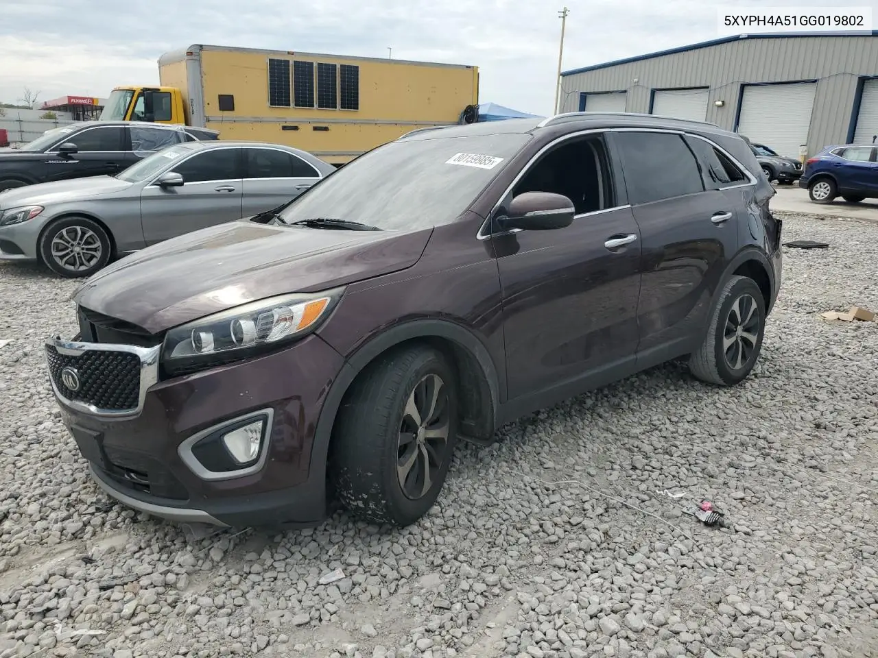 5XYPH4A51GG019802 2016 Kia Sorento Ex