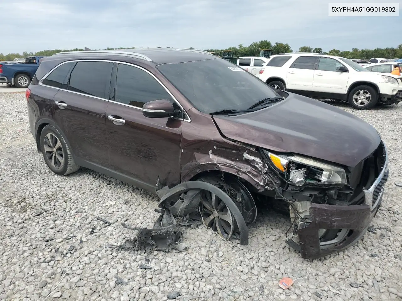 5XYPH4A51GG019802 2016 Kia Sorento Ex