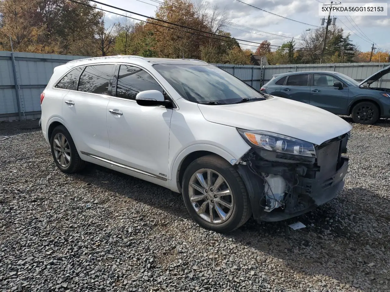 5XYPKDA56GG152153 2016 Kia Sorento Sx