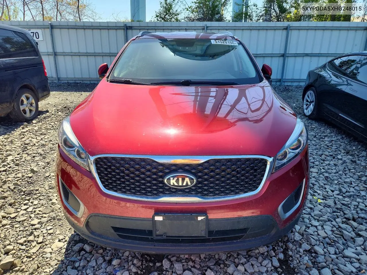 5XYPGDA5XHG248015 2017 Kia Sorento Lx V6