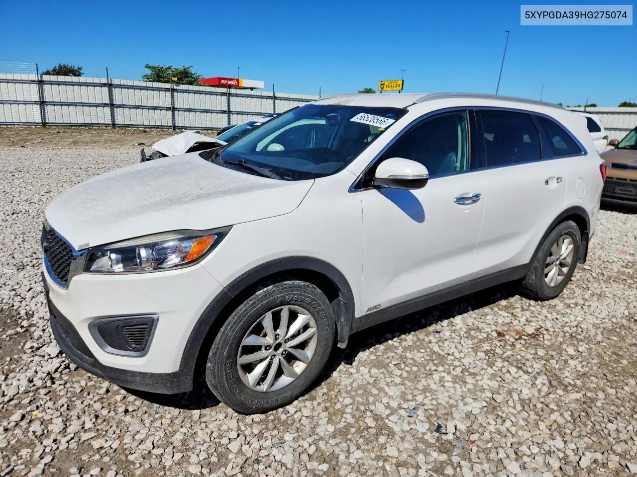 2017 Kia Sorento Lx VIN: 5XYPGDA39HG275074 Lot: 56528566