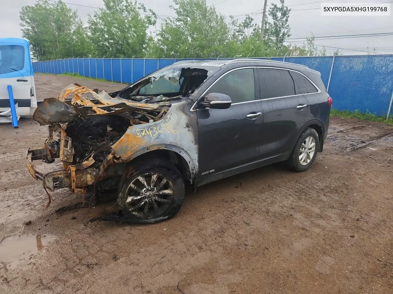 2017 Kia Sorento Lx V6 VIN: 5XYPGDA5XHG199768 Lot: 57436336