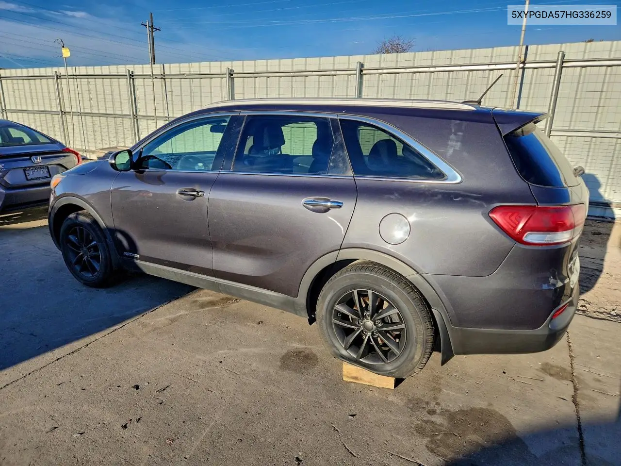 5XYPGDA57HG336259 2017 Kia Sorento Lx