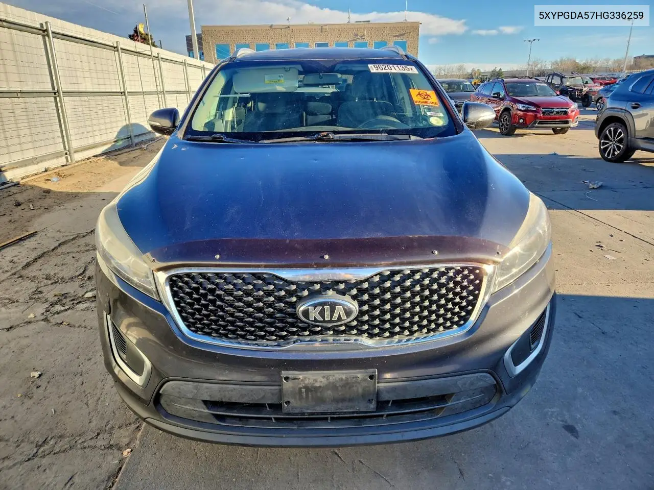 5XYPGDA57HG336259 2017 Kia Sorento Lx