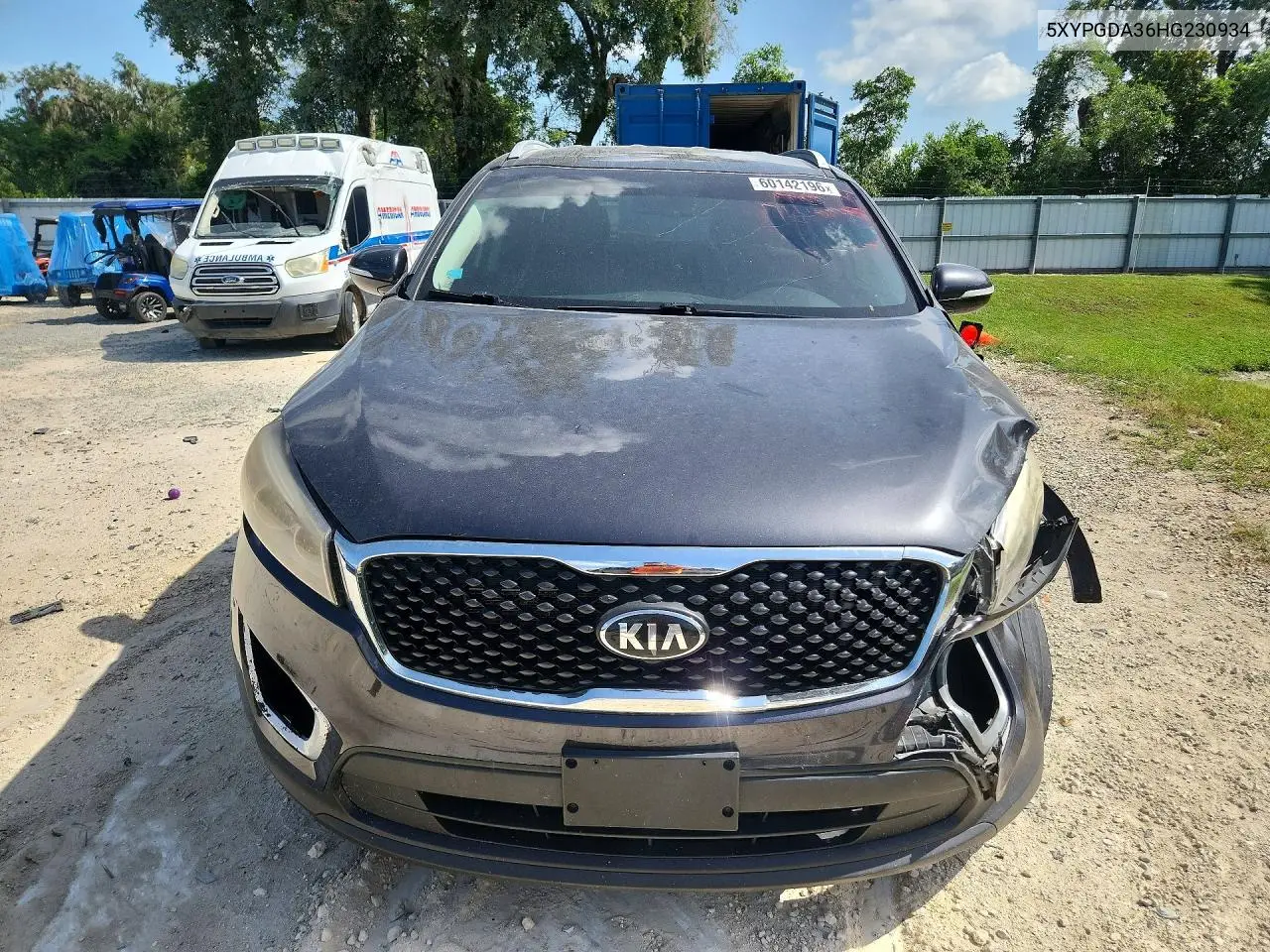 2017 Kia Sorento Lx VIN: 5XYPGDA36HG230934 Lot: 60142196