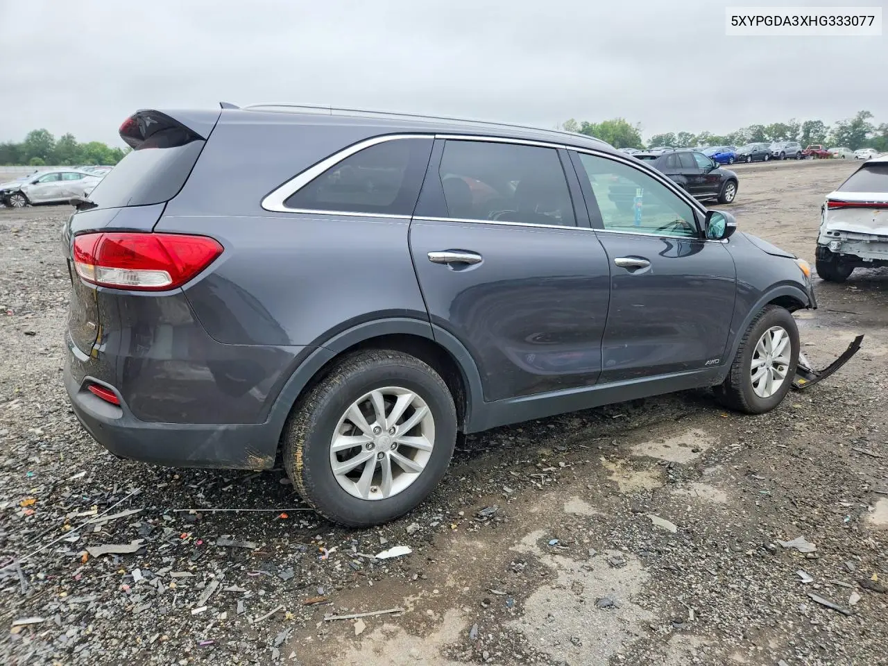 2017 Kia Sorento Lx VIN: 5XYPGDA3XHG333077 Lot: 60451906