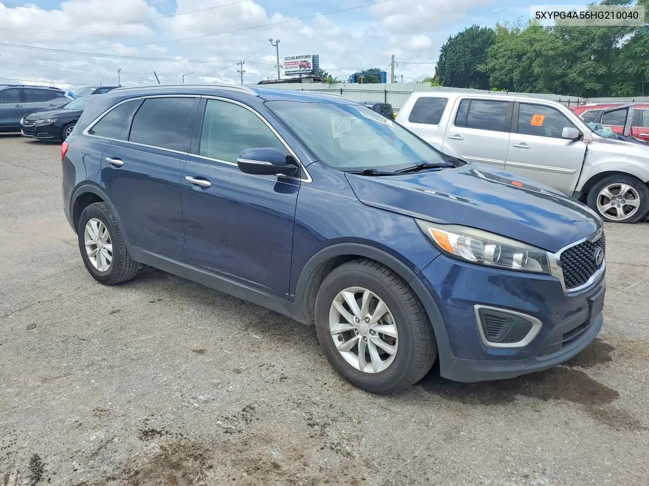2017 Kia Sorento Lx V6 VIN: 5XYPG4A56HG210040 Lot: 61080936