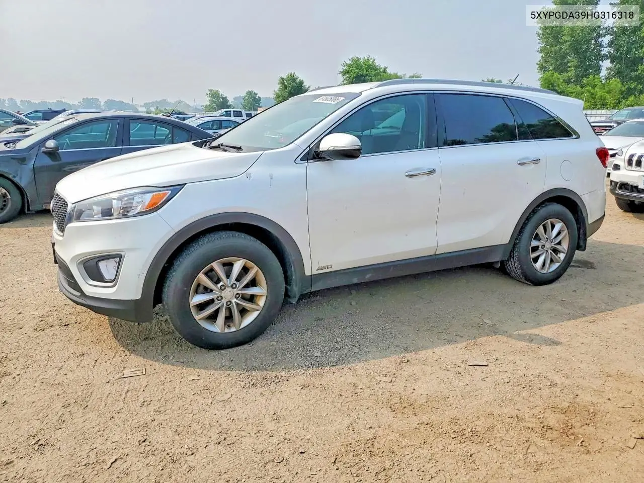 2017 Kia Sorento Lx VIN: 5XYPGDA39HG316318 Lot: 61505086