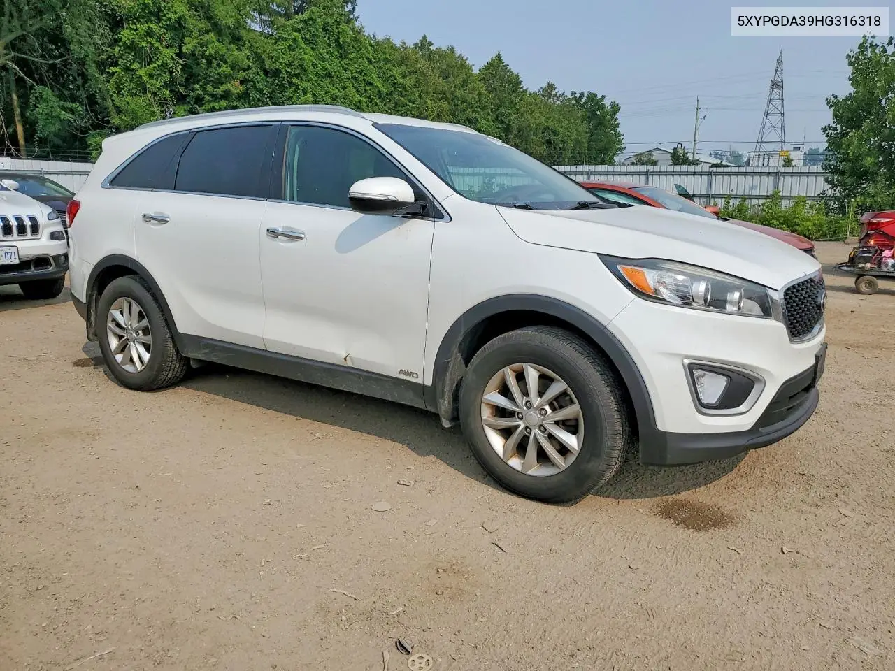 2017 Kia Sorento Lx VIN: 5XYPGDA39HG316318 Lot: 61505086