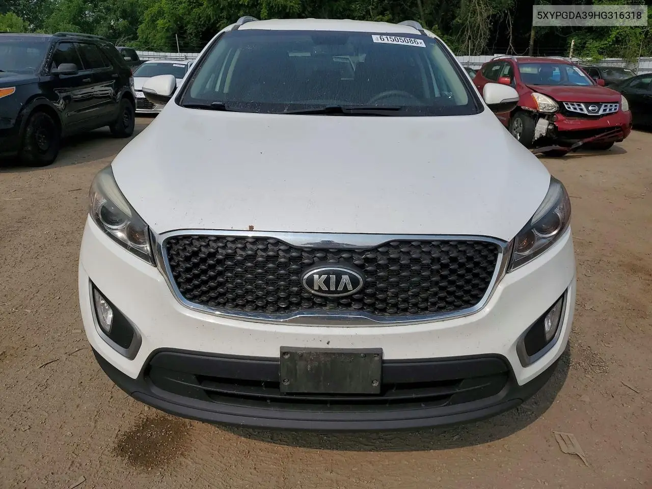 2017 Kia Sorento Lx VIN: 5XYPGDA39HG316318 Lot: 61505086