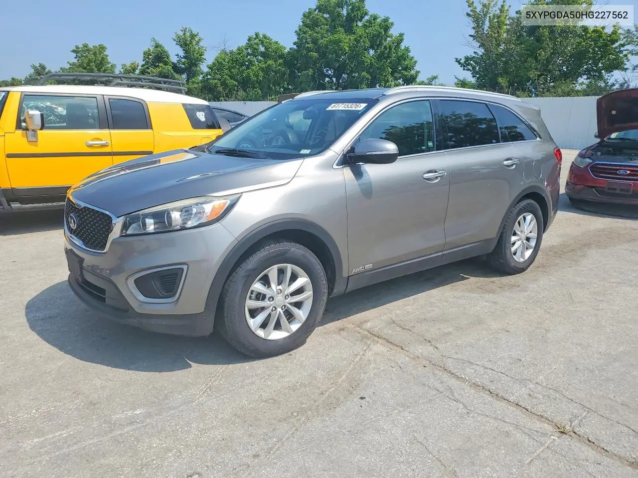 2017 Kia Sorento Lx V6 VIN: 5XYPGDA50HG227562 Lot: 61715326