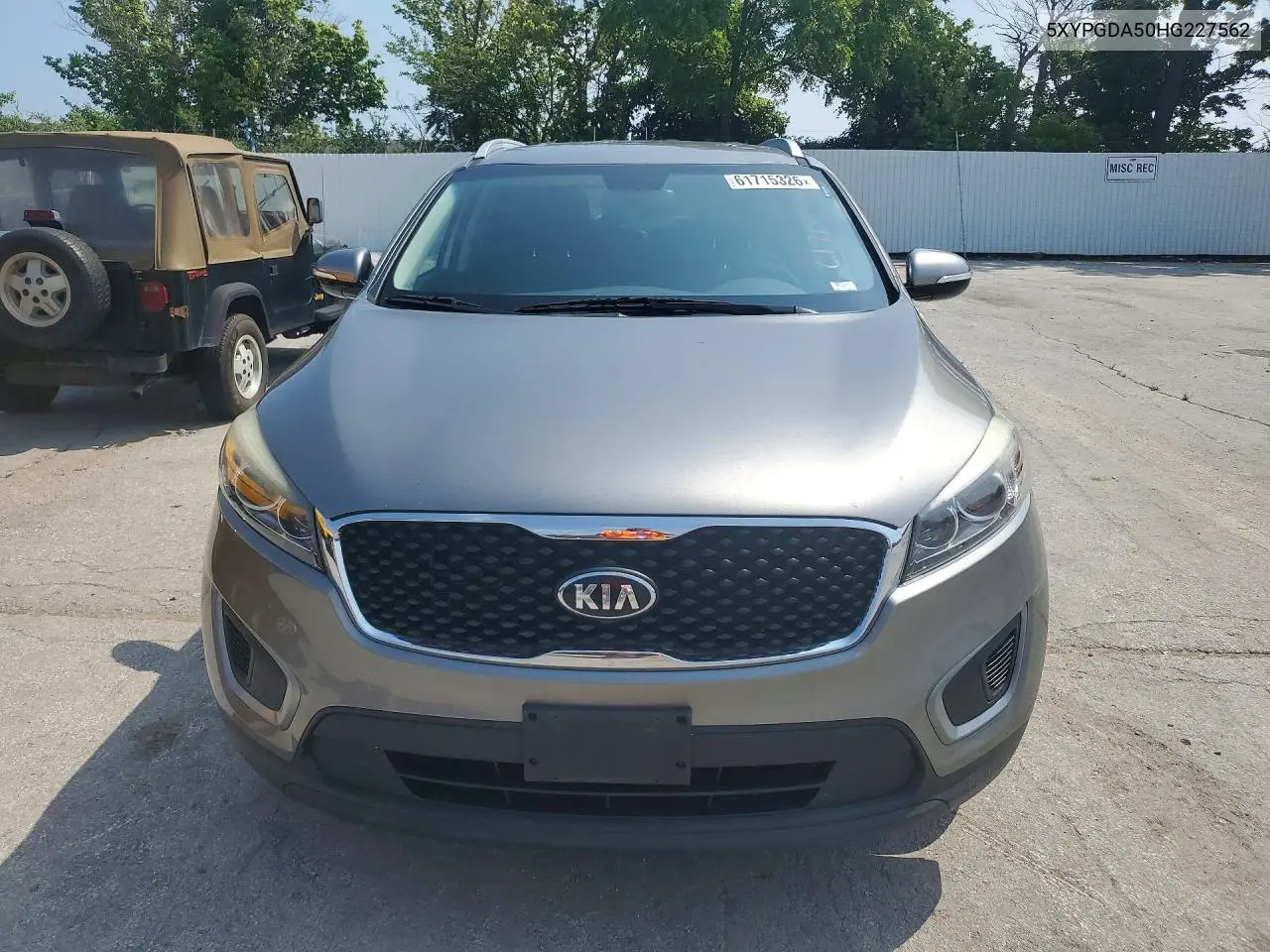 2017 Kia Sorento Lx V6 VIN: 5XYPGDA50HG227562 Lot: 61715326