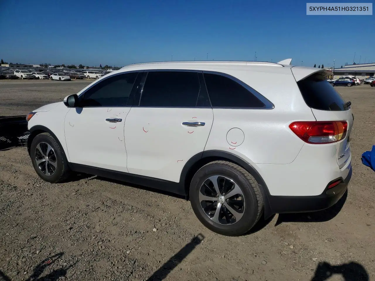 2017 Kia Sorento Ex VIN: 5XYPH4A51HG321351 Lot: 85634945
