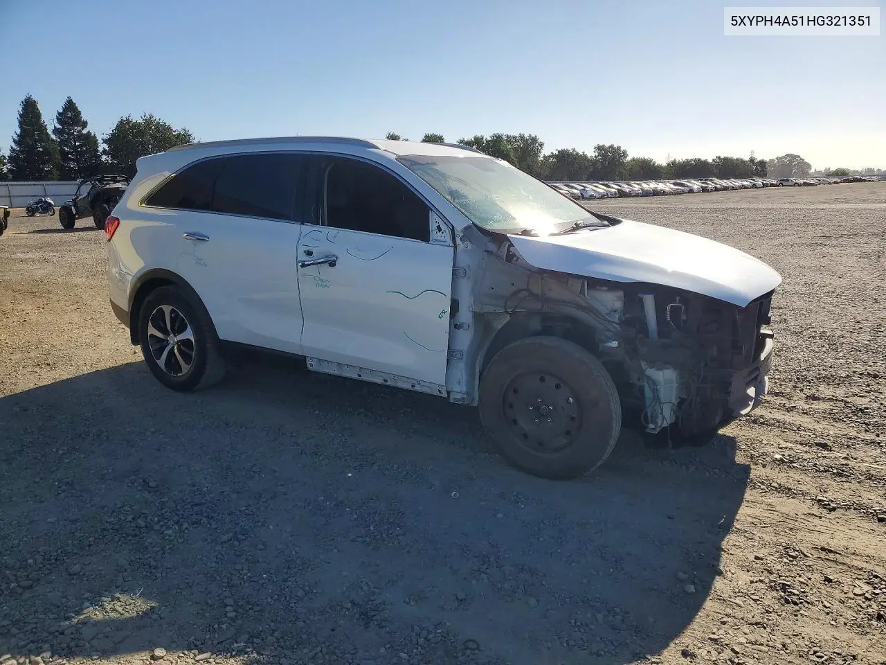 2017 Kia Sorento Ex VIN: 5XYPH4A51HG321351 Lot: 85634945