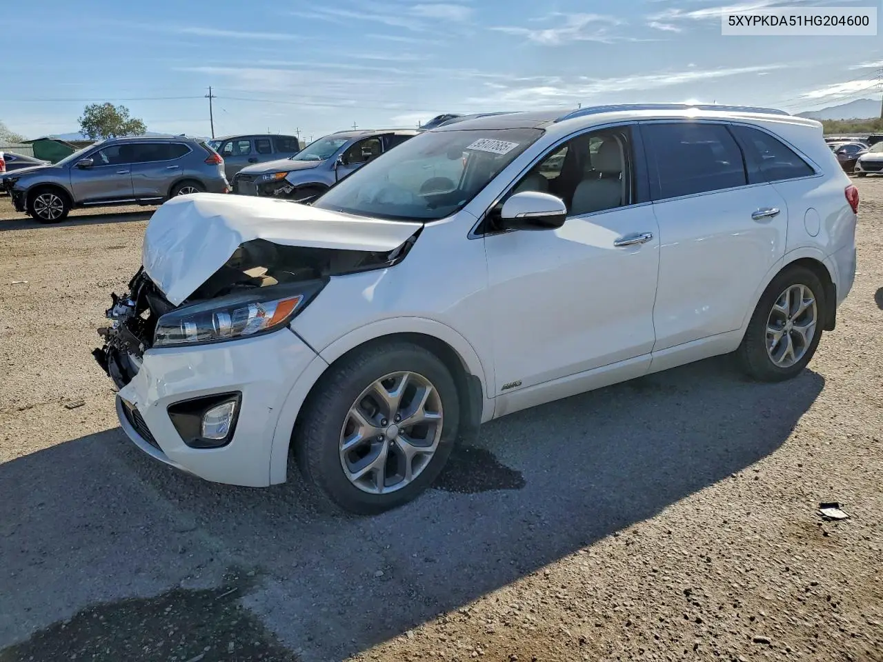 5XYPKDA51HG204600 2017 Kia Sorento Sx