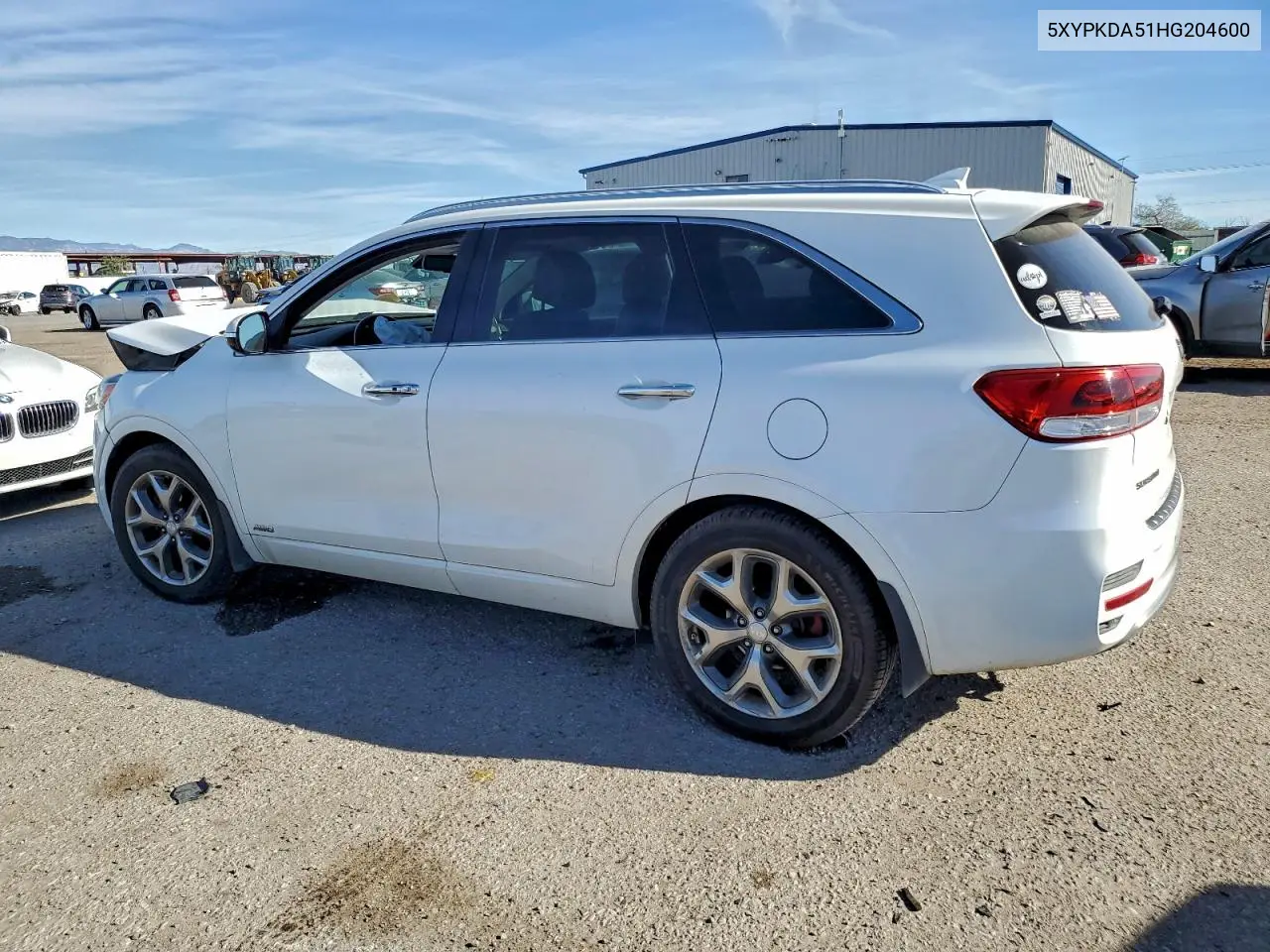 5XYPKDA51HG204600 2017 Kia Sorento Sx