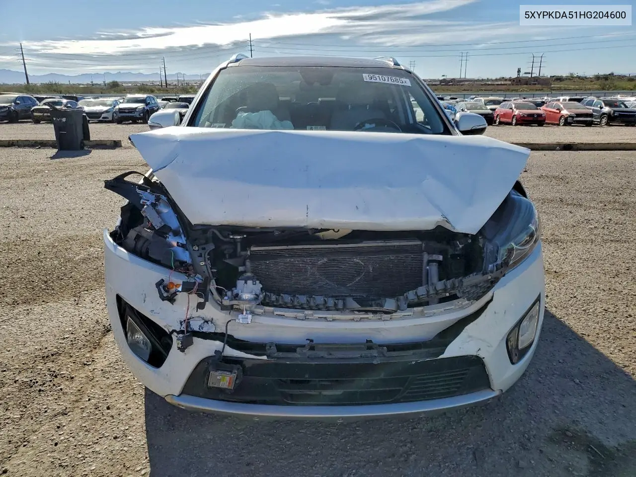 5XYPKDA51HG204600 2017 Kia Sorento Sx