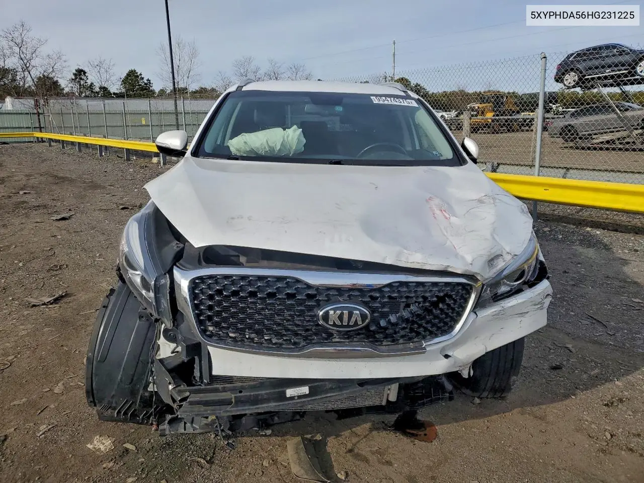 5XYPHDA56HG231225 2017 Kia Sorento Ex
