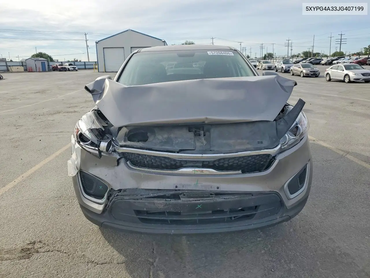 2018 Kia Sorento L VIN: 5XYPG4A33JG407199 Lot: 57268406