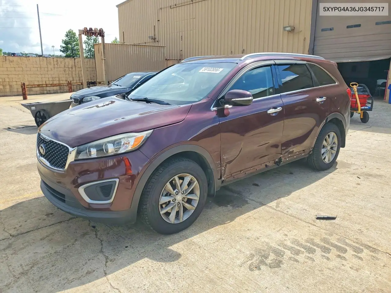 2018 Kia Sorento Lx VIN: 5XYPG4A36JG345717 Lot: 59102856