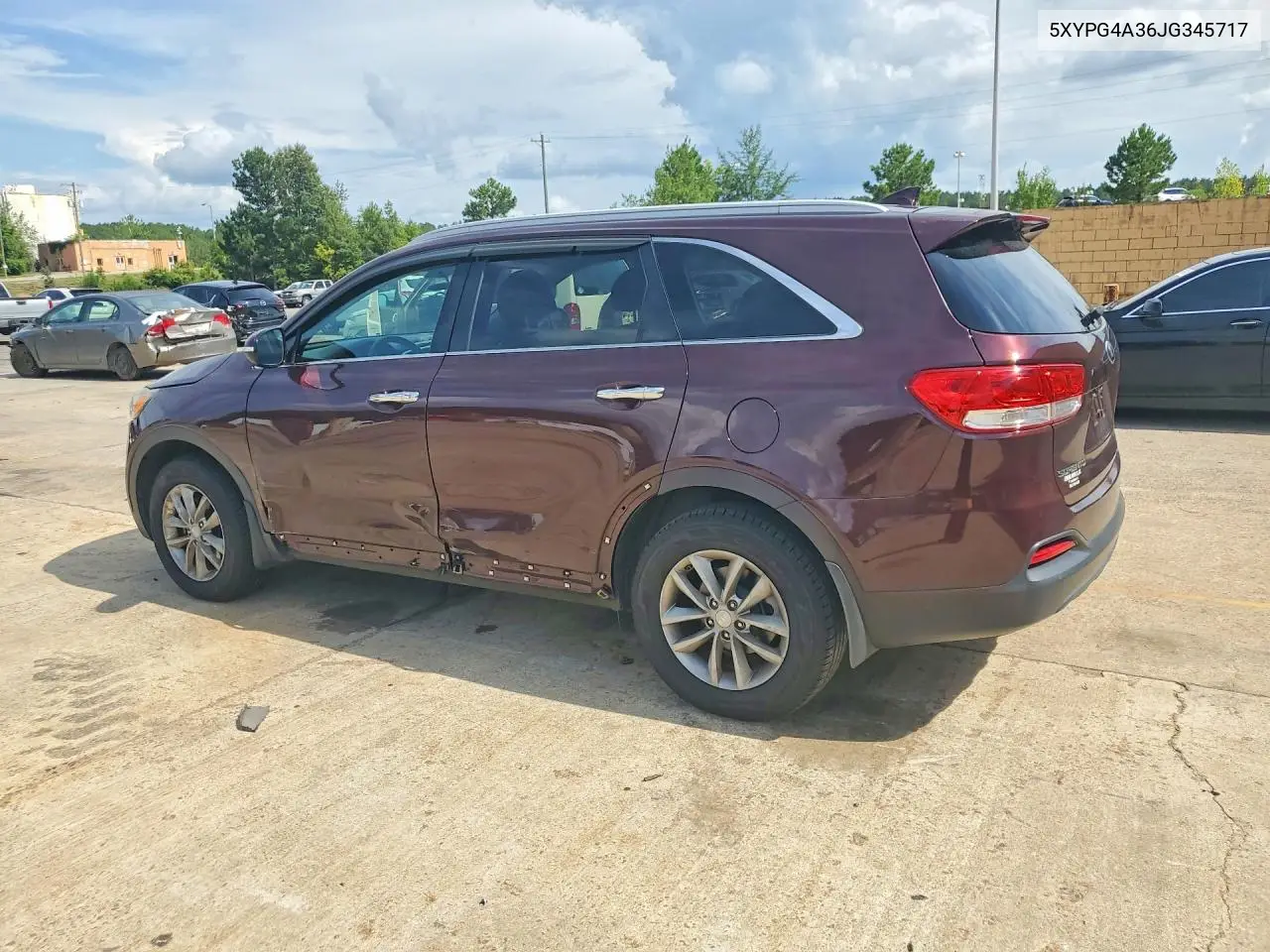 2018 Kia Sorento Lx VIN: 5XYPG4A36JG345717 Lot: 59102856
