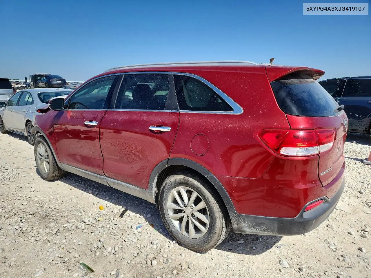 2018 Kia Sorento Lx VIN: 5XYPG4A3XJG419107 Lot: 62006146