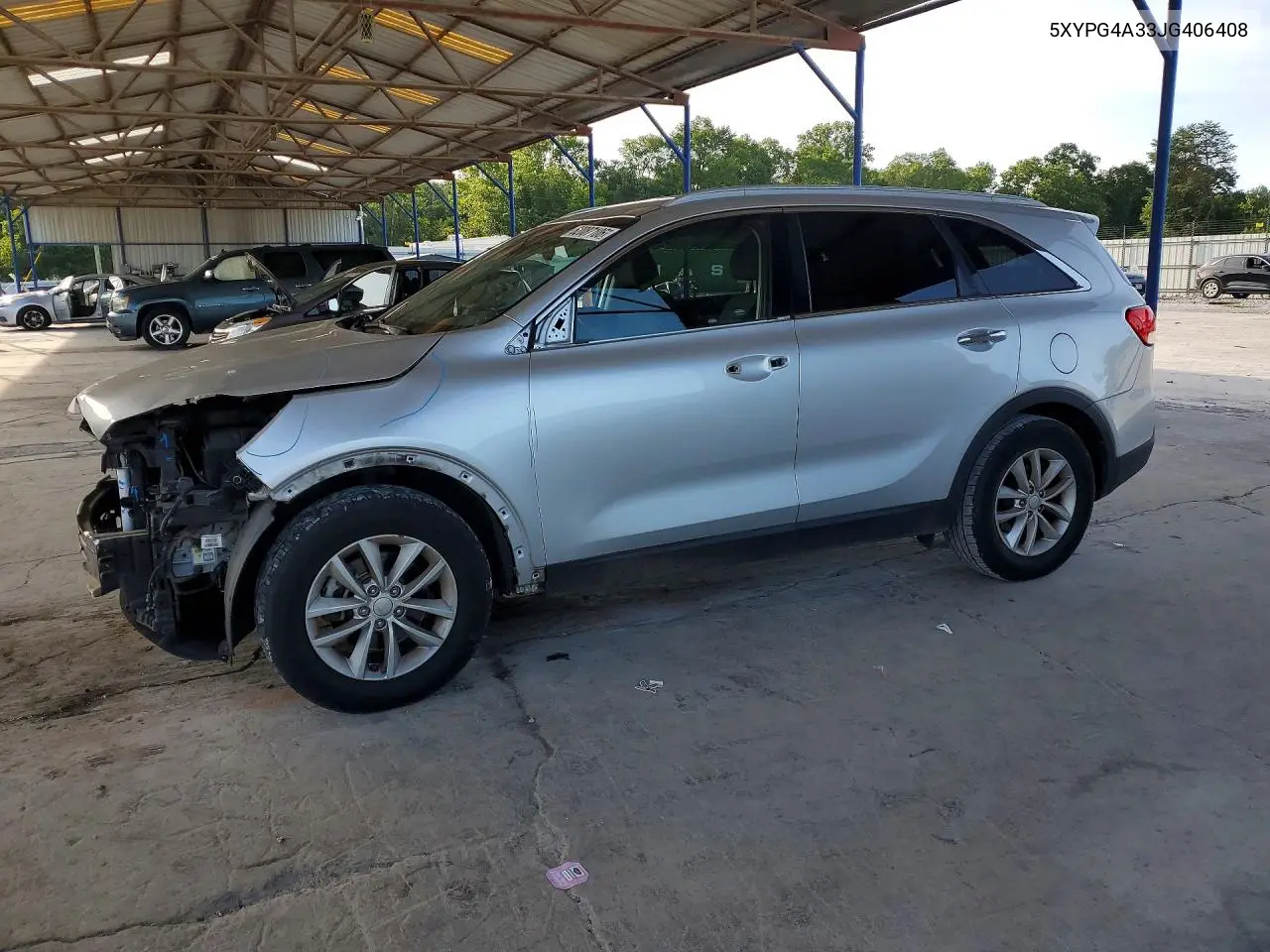 2018 Kia Sorento Lx VIN: 5XYPG4A33JG406408 Lot: 62087106