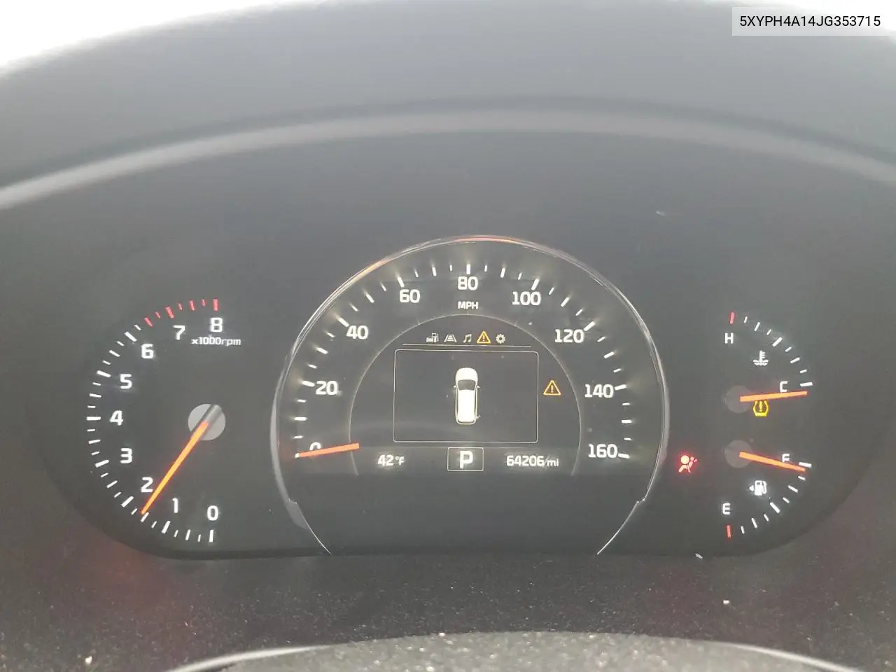 5XYPH4A14JG353715 2018 Kia Sorento Ex