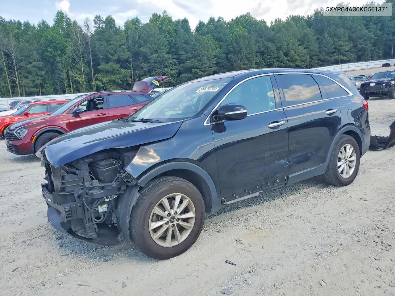 2019 Kia Sorento L VIN: 5XYPG4A30KG561371 Lot: 56679226