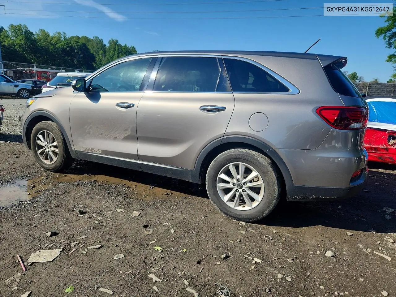 2019 Kia Sorento Lx VIN: 5XYPG4A31KG512647 Lot: 56830116