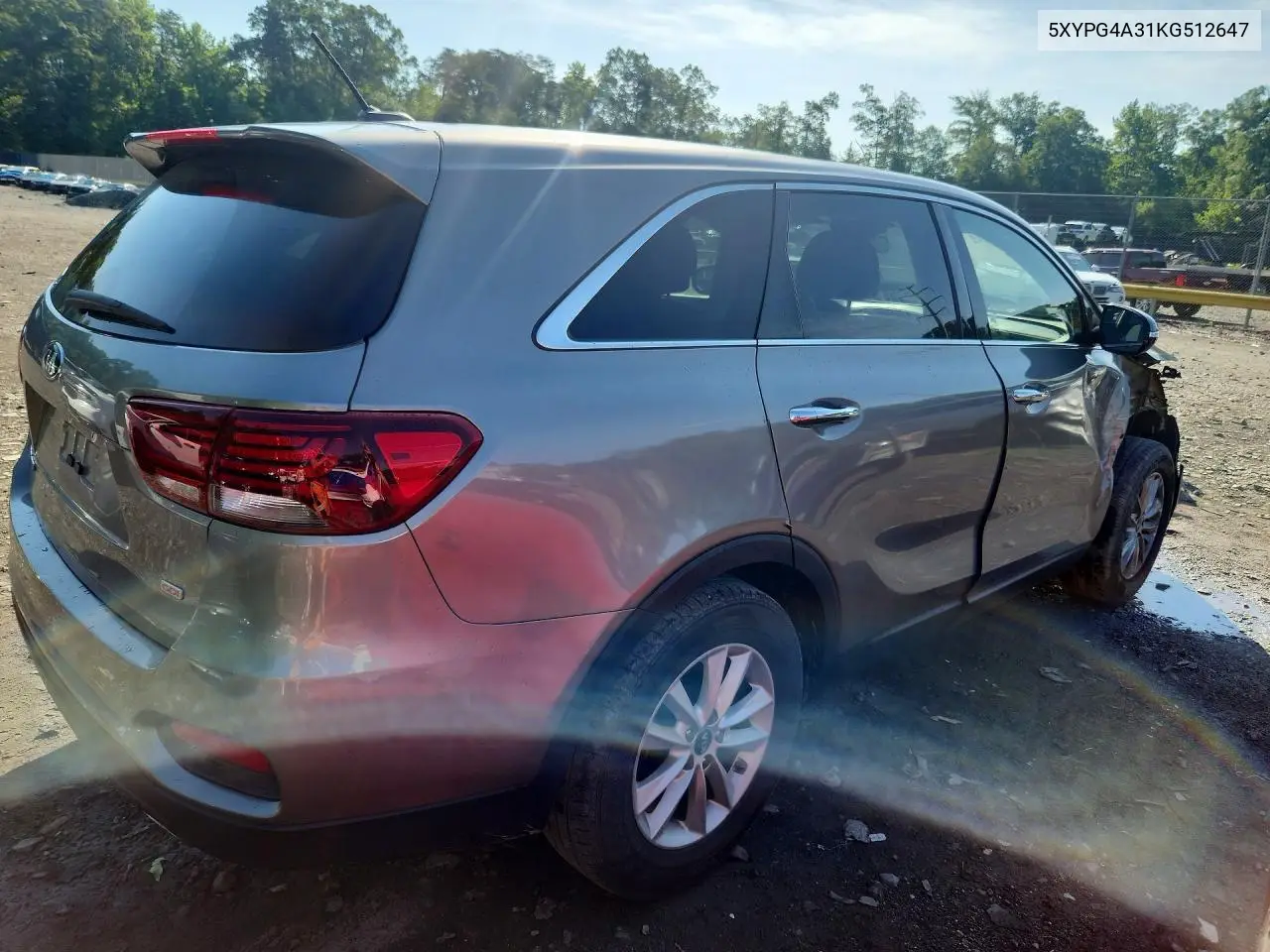 2019 Kia Sorento Lx VIN: 5XYPG4A31KG512647 Lot: 56830116